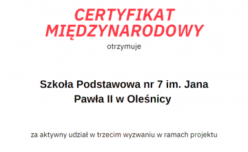 Mamy kolejny certyfikat MSC